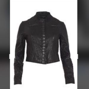 Allsaints Lelex leather jacket size 10